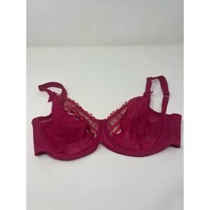 Wacoal 32DDD Women's Red Delicate Notion Wire Bra